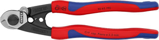 KNIPEX 95 62 190 SBA Comfort Grip Wire Rope Cutters