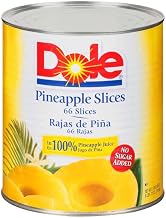 Dole Pineapple Slices Choice In Juice, 107 Ounce -- 6 per case.
