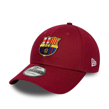 F C Barcelona Core 9Forty Adjustable Unisex Cap by New Era – Polyester, Red, Model 60846893