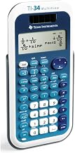 Texas Instruments Inc TI34MV Scientific Calculator,4-Line,Dual Pwr,3-1/5-Inch x6-1/10-Inch x3/4-Inch,BE
