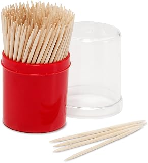 Farberware Classic Wood Toothpicks with Holder (200 Count)