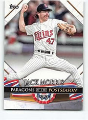 2022 Topps Update Paragons of the Postseason #PP-25 Jack Morris NM-MT Minnesota Twins Baseball