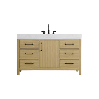 Elegant Kitchen and Bath 54" Single Bathroom Vanity in Honey Brown by Elegant Lighting – unspecified, Wood, Honey Brown, Model VF60654MHB