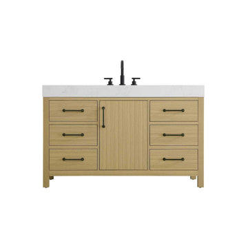 Elegant Kitchen and Bath 54" Single Bathroom Vanity in Honey Brown by Elegant Lighting – unspecified, Wood, Honey Brown, Model VF60654MHB