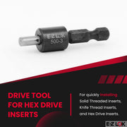 E-Z LOK 500-3 / Black / 1 Externally Threaded Inserts