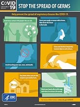 NMC PST139C STOP THE SPREAD OF GERMS, ENGLISH, 18X12 VINYL POSTER