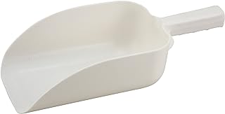 Winco 64 oz White Plastic Commercial Scoop