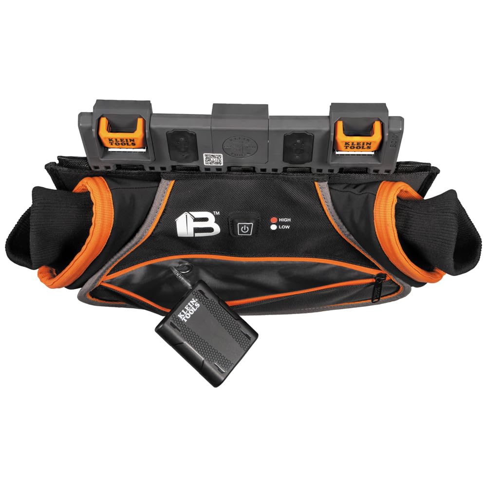 Rechargeable Hand Warmer by KLEIN TOOLS – Nylon, Black, Orange,Gray, Model BC101C