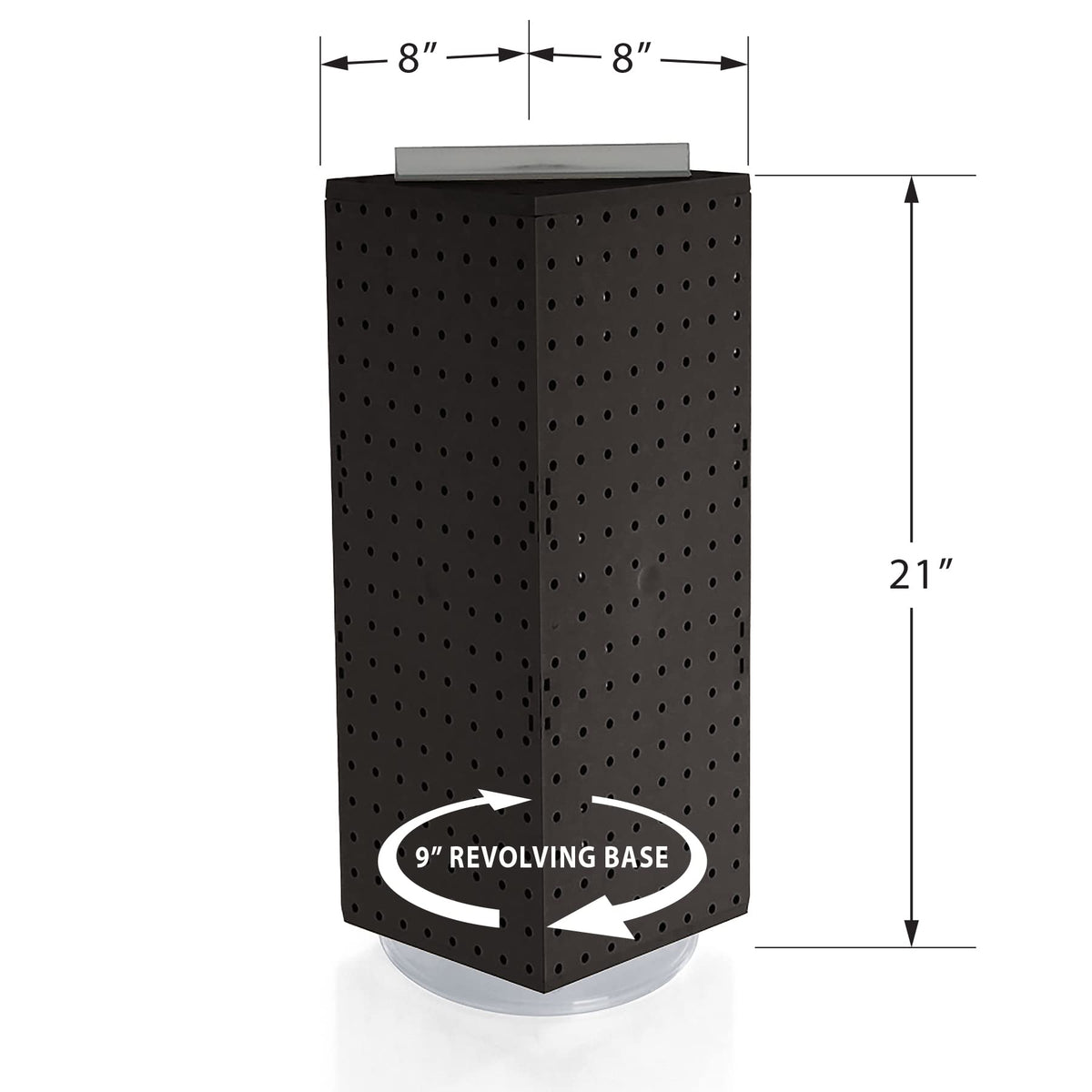 Azar Displays Pegboard Only / Black / Small Display Racks