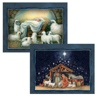 Nativity Assorted Christmas Cards by Susan Winget by Lang – 5.375" x 6.875", Paper, Multi, Model 1008105