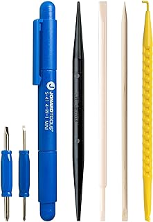 Jonard Tools TK-AT5 5 Piece Alignment Tool Kit with Spudger, Screwdriver, Alignment Tool, Orange Stick, and Probe Pick