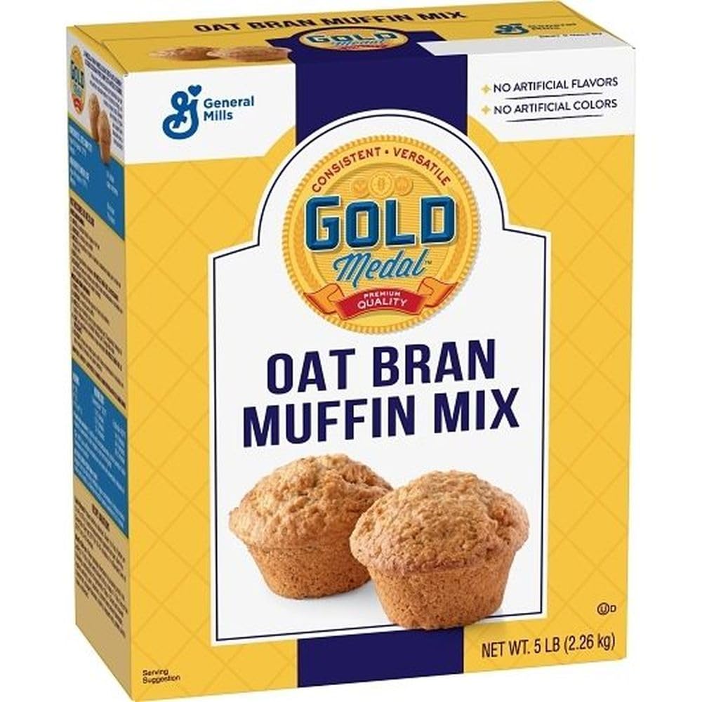 Gold Medal Oat Bran Muffin Mix 6 Case 5 Pound by General Mills – 5 lb, Pack of 6