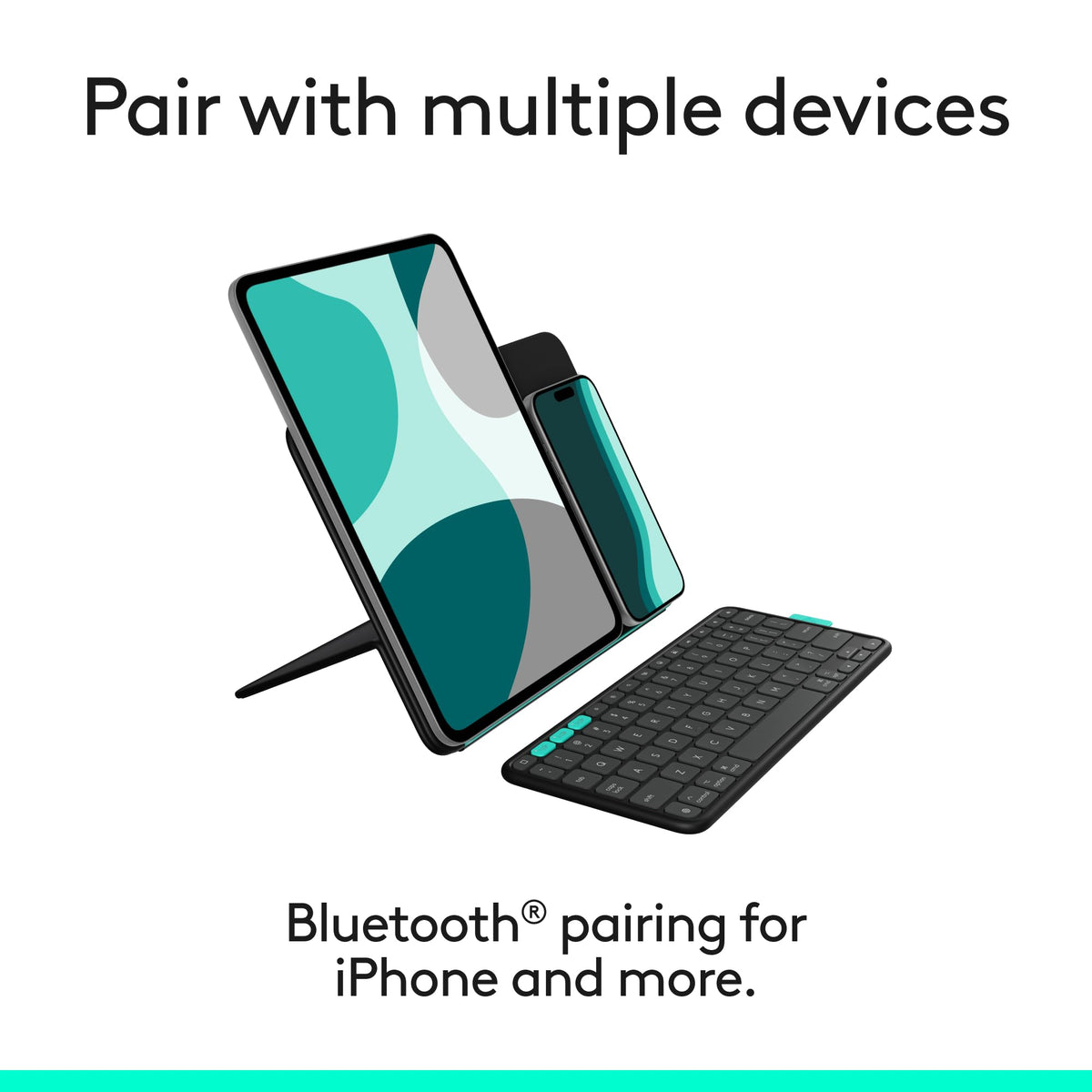 Logitech Black / 11" / TABLET KEYBOARD Keyboard Cases