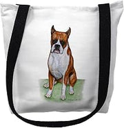 Betsydrake TY096S 13 x 13 in. Boxer Tote Bag - Small Black
