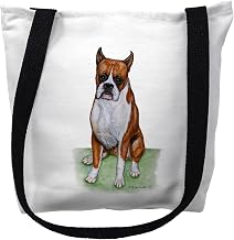 Betsydrake TY096S 13 x 13 in. Boxer Tote Bag - Small Black