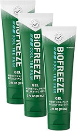 Biofreeze Menthol Pain Relieving Gel Colorless Gel 3 FL OZ Tube for Pain Relief Associated with Sore Muscles, Arthritis, Simple Backaches, and Joint Pain (Packaging May Vary)