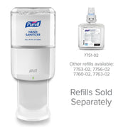 ES8 Automatic Hand Sanitizer Dispenser by Purell – 1200 mL, Durable ABS Plastic (recycling code number 7)., White, Model 7720-01