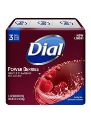 Glycerin Soap Bars with Power Berries by Dial – 4 Ounce (Pack of 3), Pack of 3, Model U-BB-1334