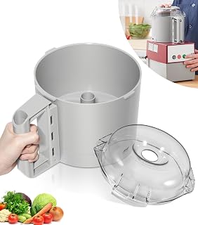 112204S Cutter Bowl & 106458S Cutter Bowl Lid Fits for Robot Coupe R2, R2B, R2N, R2 Dice Food Processor, 3 Quart