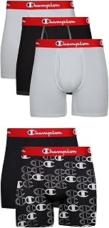 Champion Men's Everyday Active Lightweight Stretch Boxer Briefs - 5 Pack