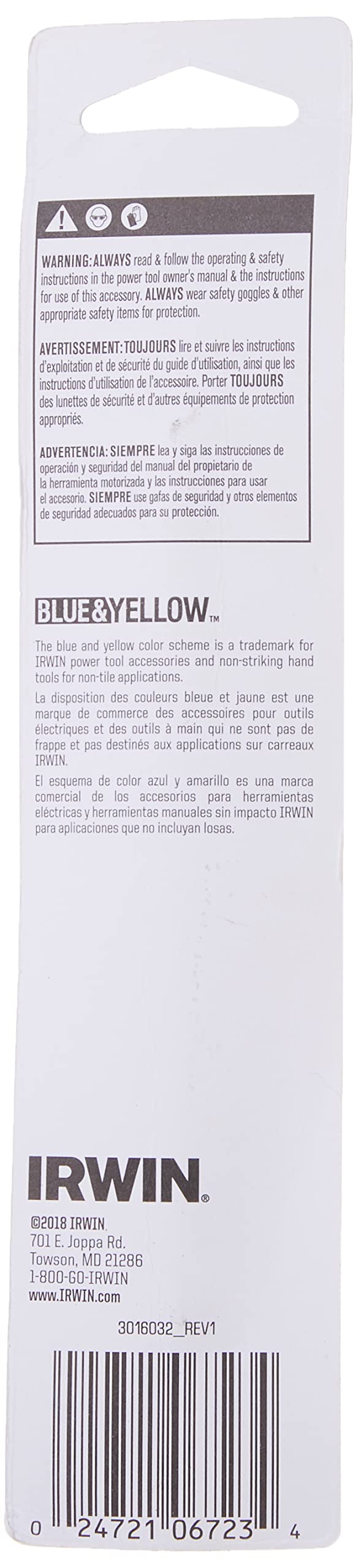 IRWIN 1/2" x 6" / 1pc / Multi Jobber Drill Bits