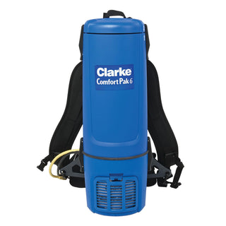 Comfort Pak 6 with Tool Kit Backpack Vacuums () by Clarke – 1 Count (Pack of 1), Plastic, Blue, Model 9060610010