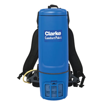 Comfort Pak 6 with Tool Kit Backpack Vacuums () by Clarke – 1 Count (Pack of 1), Plastic, Blue, Model 9060610010