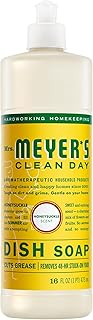 Mrs. MEYER'S CLEAN DAY Liquid Dish Soap, Honeysuckle Scent, 16 Fl Oz Bottle