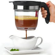 Ivyhome Fat Separator Measuring Cup, 4 Cup Capacity, Red