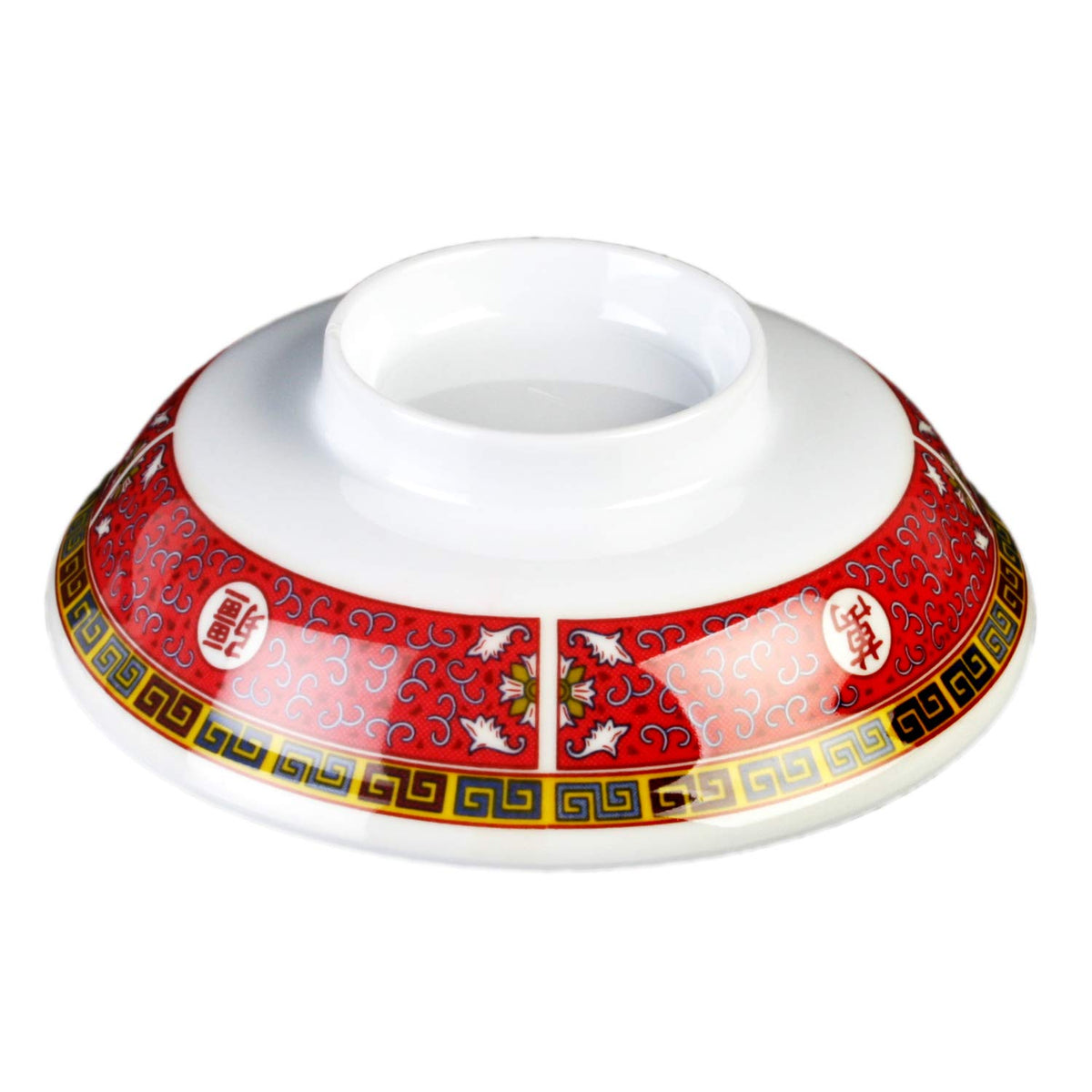 Longevity melamine dinnerware collection 5 1/4" by Thunder Group – Melamine, White Red Yellow, Model 3201CTR