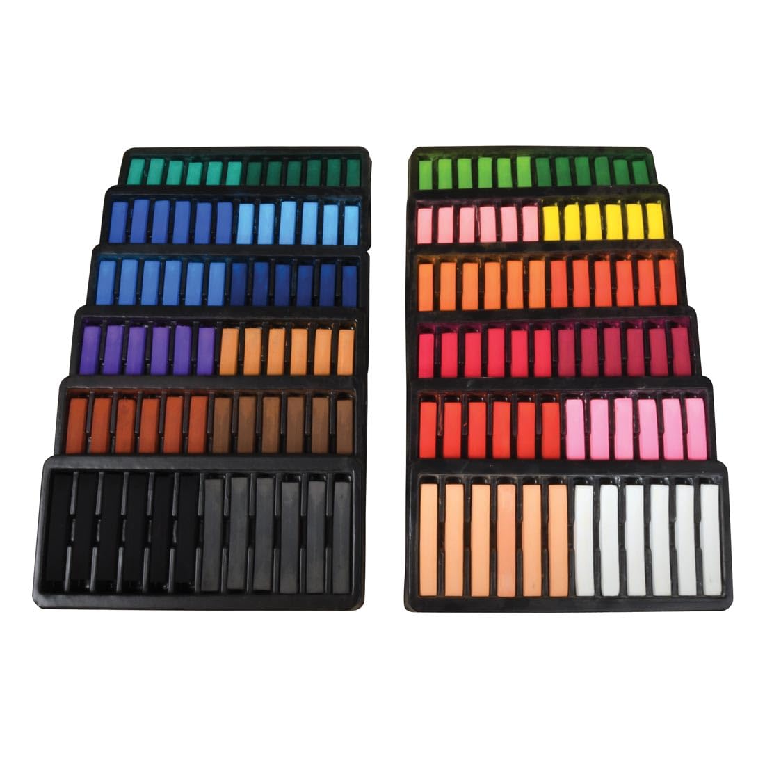 Square Artist Pastels 144-Count Set by Creativity Street – 144 Count (Pack of 1), Calcium Carbonate, Assorted, Model AC9750
