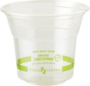 100% Compostable Cups by World Centric, Made from Ingeo PLA, for Cold Drinks, Clear, 5 oz (Pack of 2000)