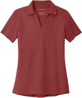 Port Authority Women's Recycled Cotton Blend Pique V-Neck Polo