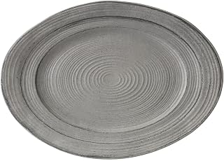 Elite Global Solutions 16 1/2" x 12" Granite Stone Oval Della Melamine Dish | Dishwasher safe, Shatterproof