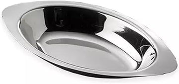 American Metalcraft AO150 15 oz Oval Stainless Au Gratin Dish