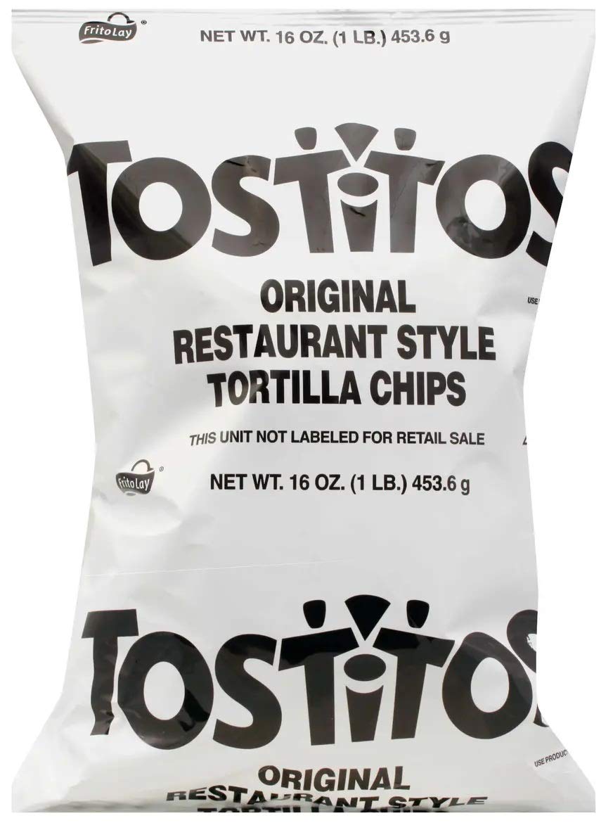 Restaurant Style White Corn Tortilla Chips by Tostitos – 16 oz", Pack of 4