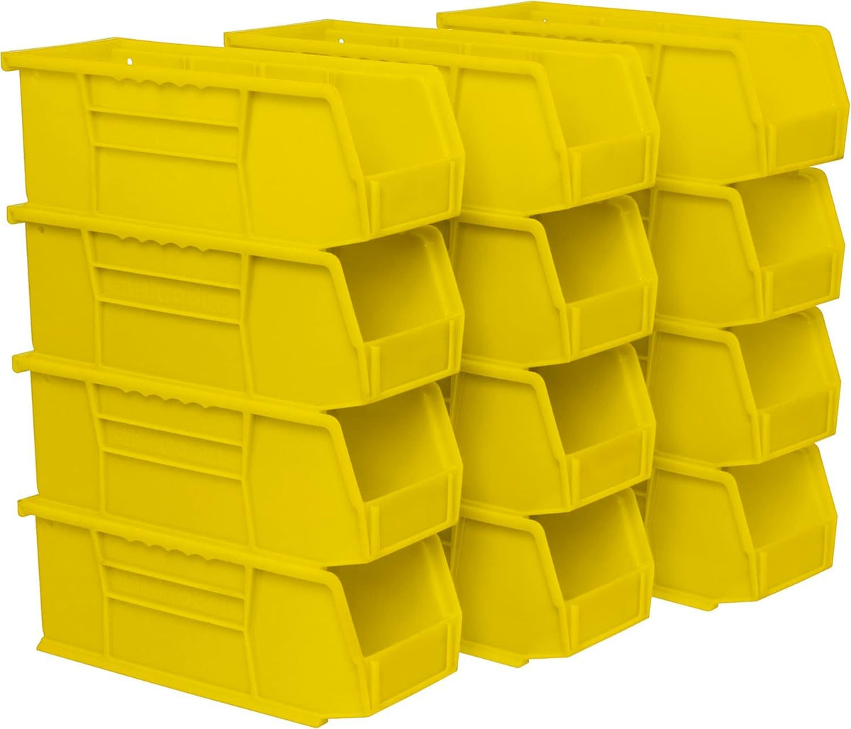 Akro-Mils Yellow / 11-Inch x 4-Inch x 4-Inch / Storage Bins Only Open Storage Bins