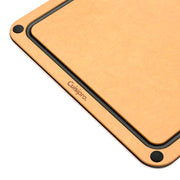 Fibre Wood Cutting Board with Silicone Feet by Cuisipro – 0.3"L x 11"W, Wood, Natural/Slate, Model 74791600