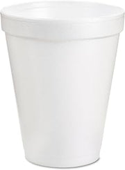 DART - 8J8CT 8-Ounce Foam Cup (Case of 1000), White