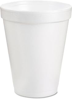 DART - 8J8CT 8-Ounce Foam Cup (Case of 1000), White