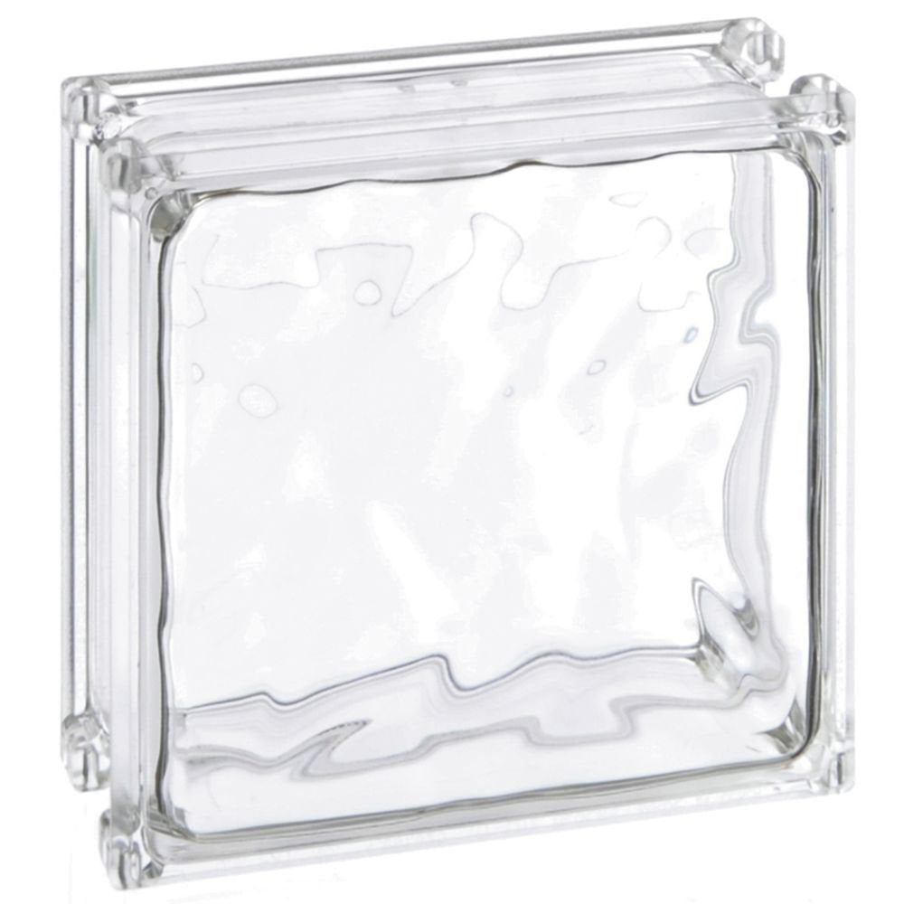 Acrylic Glass Block Clear - 6"L x 6"W x 3"H by US BLOCK WINDOWS AKA HY-LITE – 6" x 6" x 3", Acrylic, Transparent, Model B663-CW/CASE