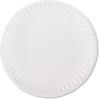 AJM Packaging AJMPP9GREWH - White Paper Plates