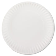 PP9GREWH White Paper Plates by AJM Packaging – Medium, Paper, White, Model AJMPP9GREWH