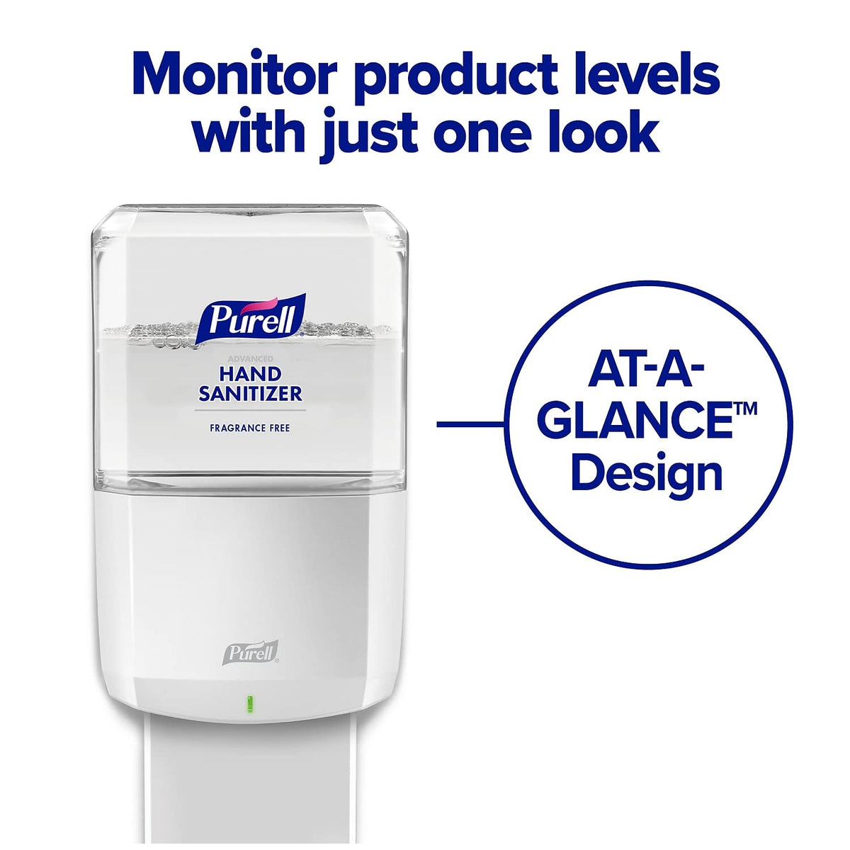 ES8 Automatic Hand Sanitizer Dispenser by Purell – 1200 mL, Durable ABS Plastic (recycling code number 7)., White, Model 7720-01
