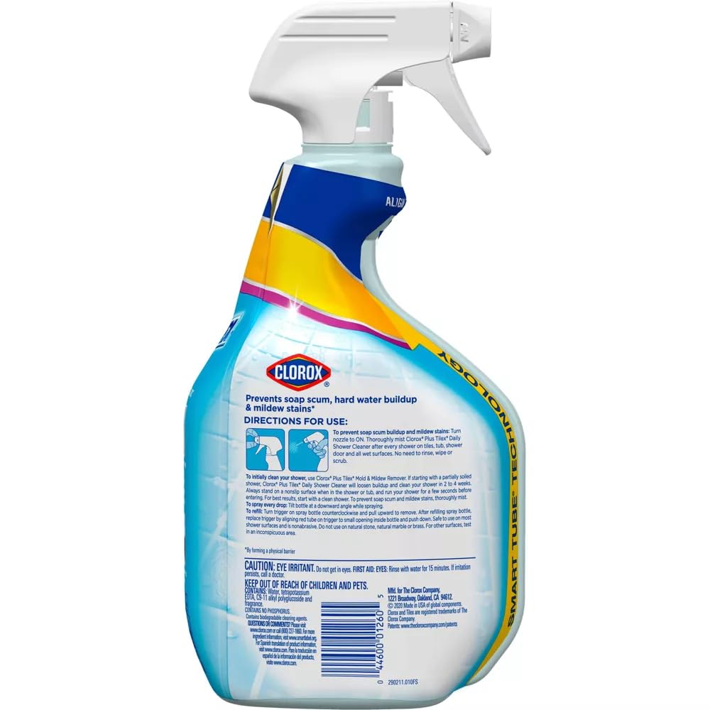 Clnr Shwr 946ml Frsh Shwr by Tilex – 32 Fl Oz (Pack of 2), Plastic, No Color, Model T12440