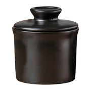 Teapeak Ceramic Butter Keeper, Water Seal Design, Black
