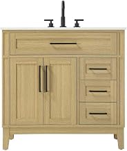 36" Single Bathroom Vanity in Honey Brown