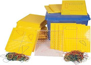 hand2mind 11x11 Pin Geoboard, Geoboards with Rubber Bands, Geometry Board, Kindergarten Math Manipulatives, Rubber Band Peg Board, Hands On Math Kit, Geometric Shapes for Classroom (Set of 30)​