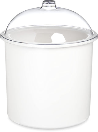 Coldmaster Ice Cream Server Insulated Crock with Lid for Kitchens and Restaurants by Carlisle FoodService Products – 10-inch, Acrylonitrile Butadiene Styrene, White, Model CM101202