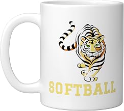 Bloomfield High School Bengals Softball Ceramic Mug, White, 11oz